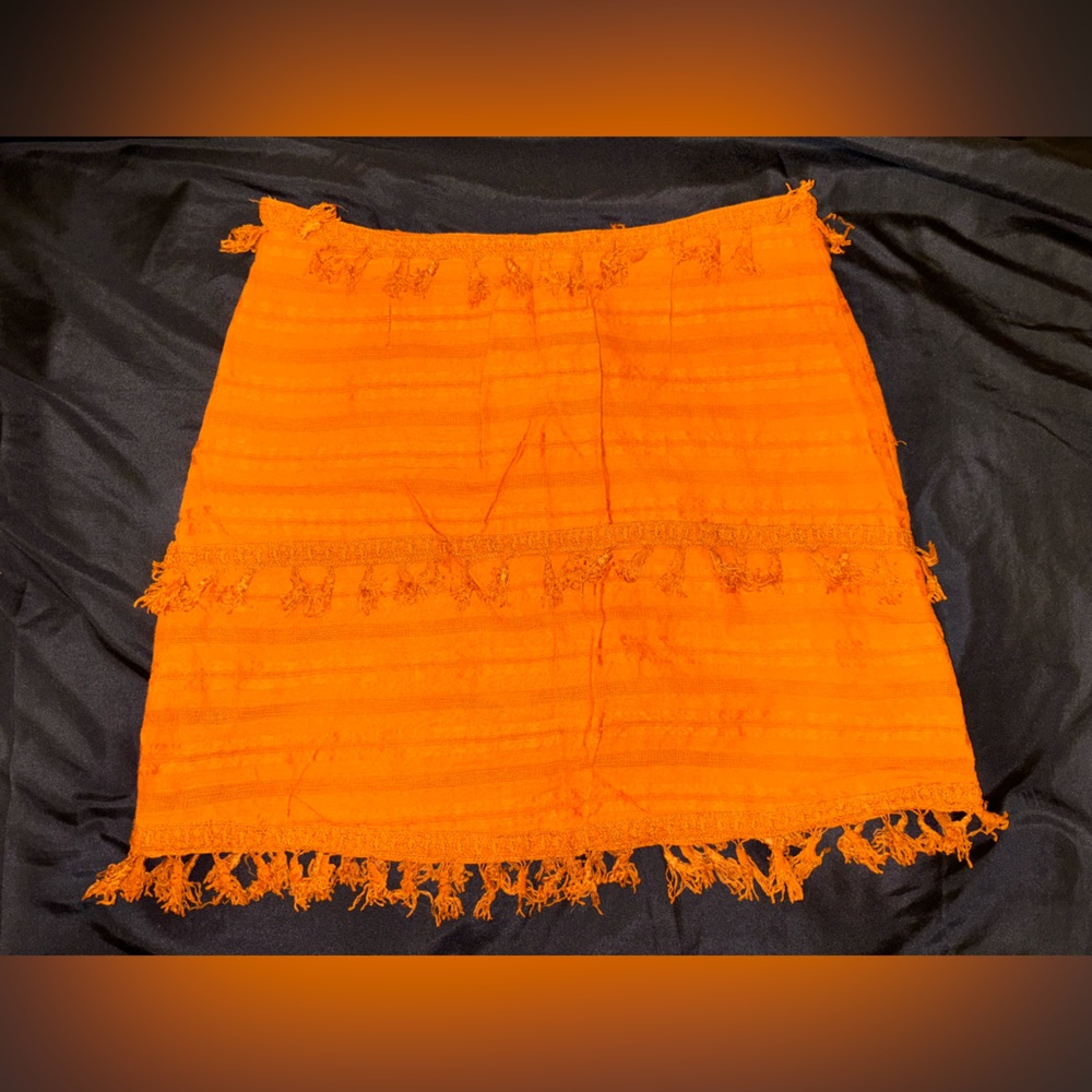 SHEIN Orange Skirt